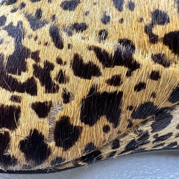 Matisse Ladies “Teddy” Cow Hide Leopard Print Ankle Boot, Zipper/Wedge Heel Sz 6 - Picture 12 of 16